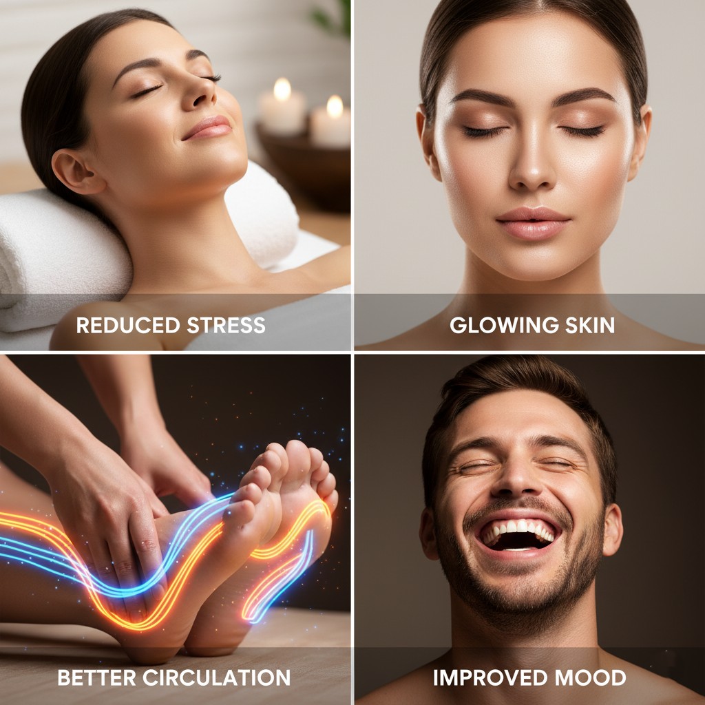 Overall effects of a 2 minute foot ritual on skin and wellbeing