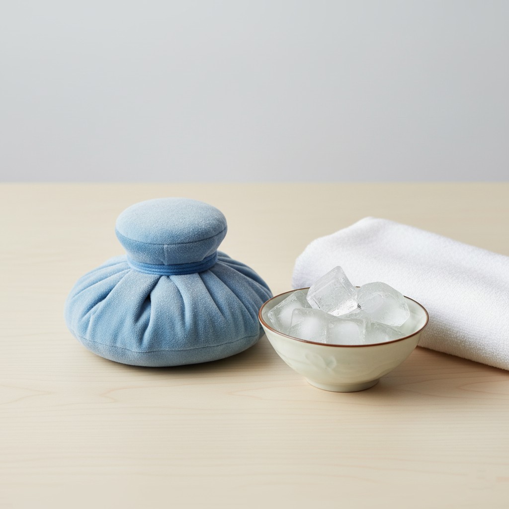 Ice compression abdomen periods