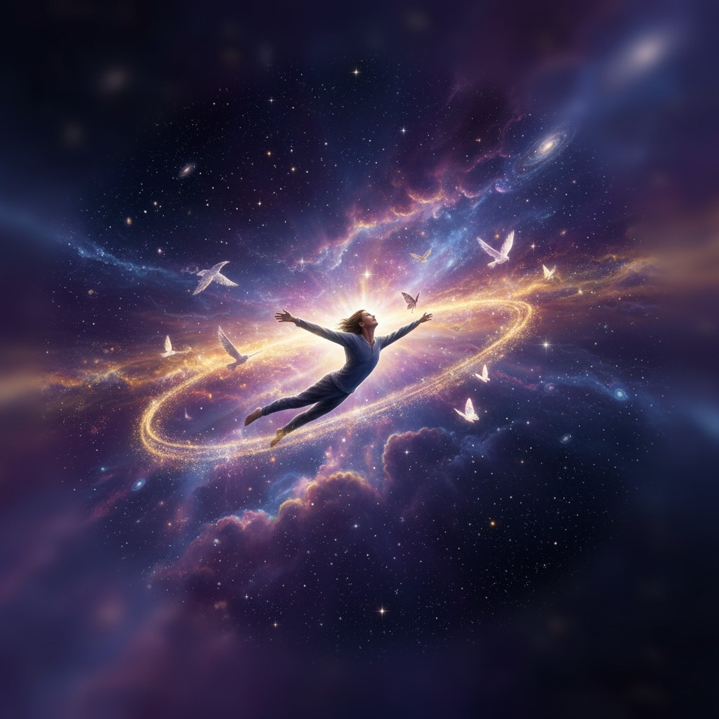 Dream of flying representing freedom, confidence, and spiritual ascension
