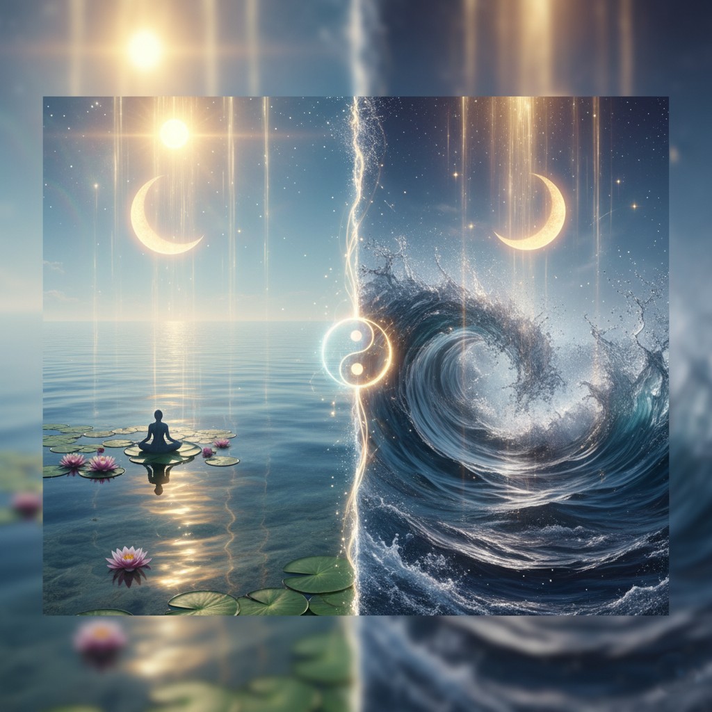 Water dreams meaning - calm and turbulent water representing emotional states