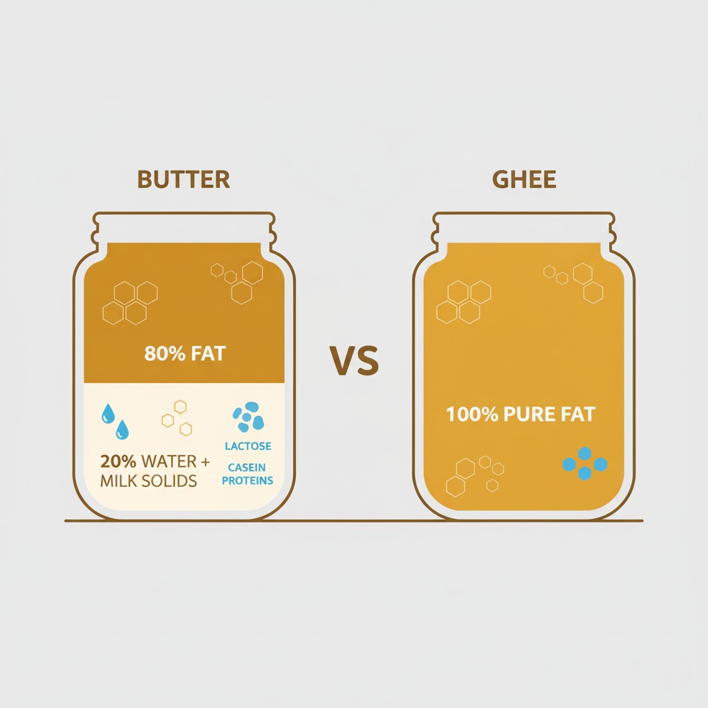 Ghee and butter composition