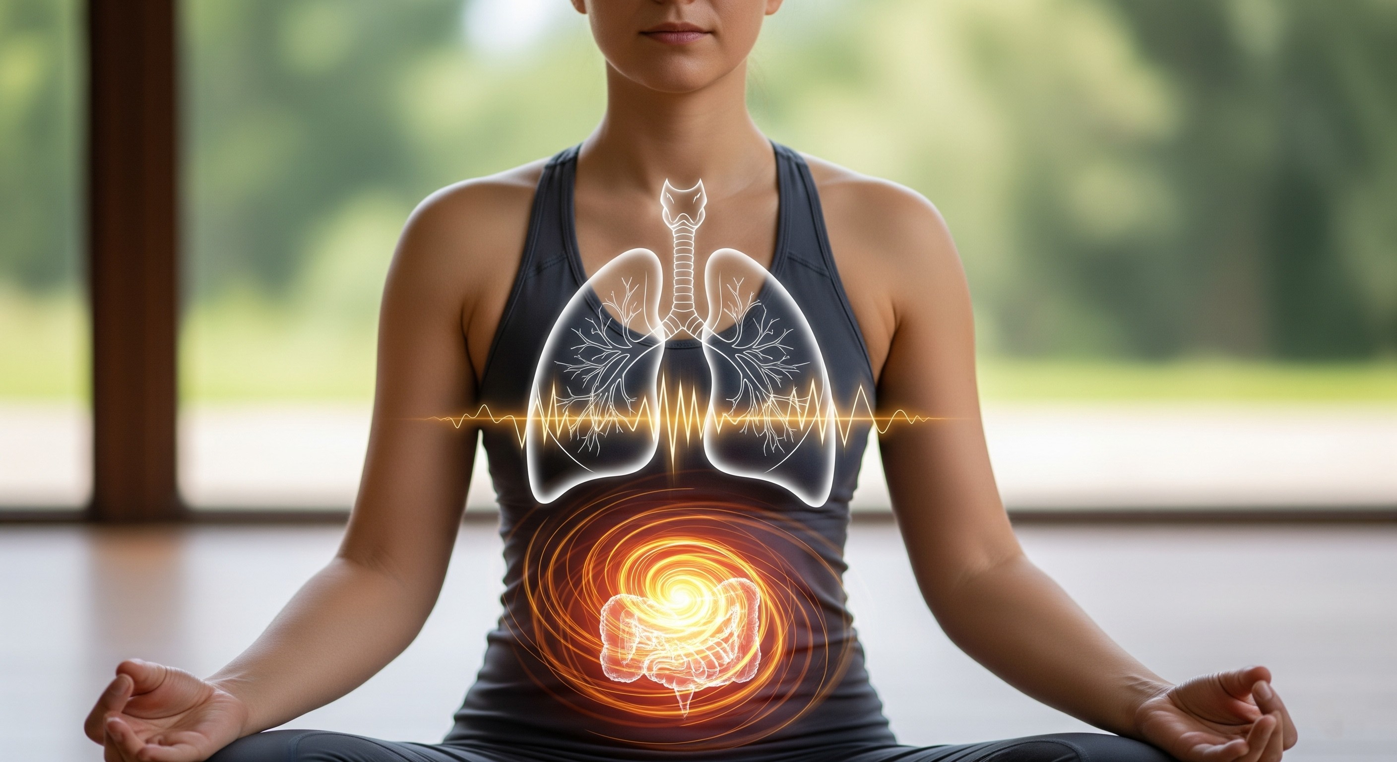 Physical benefits of Kapalbhati: lungs, digestion, circulation icons