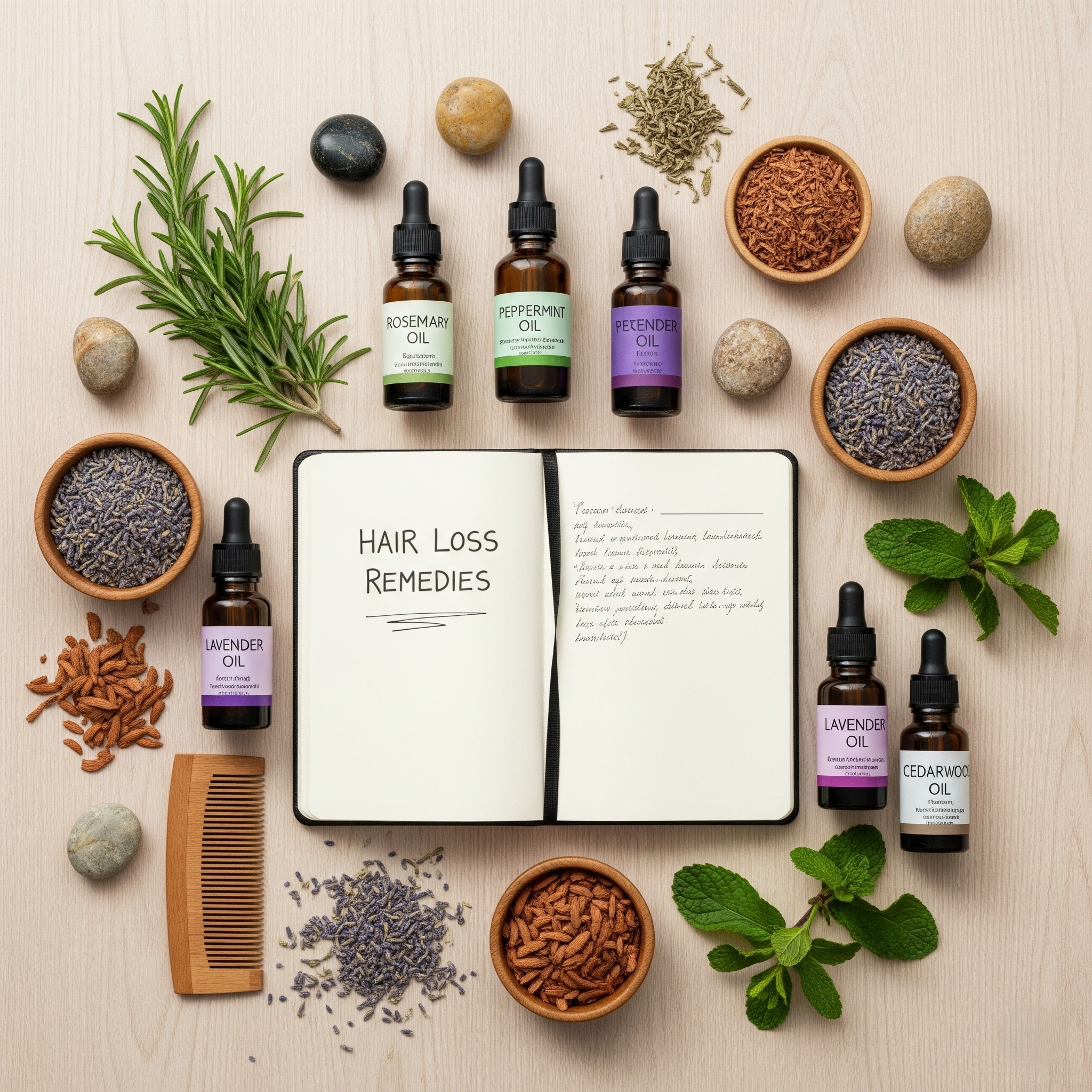 Essential oils for scalp health