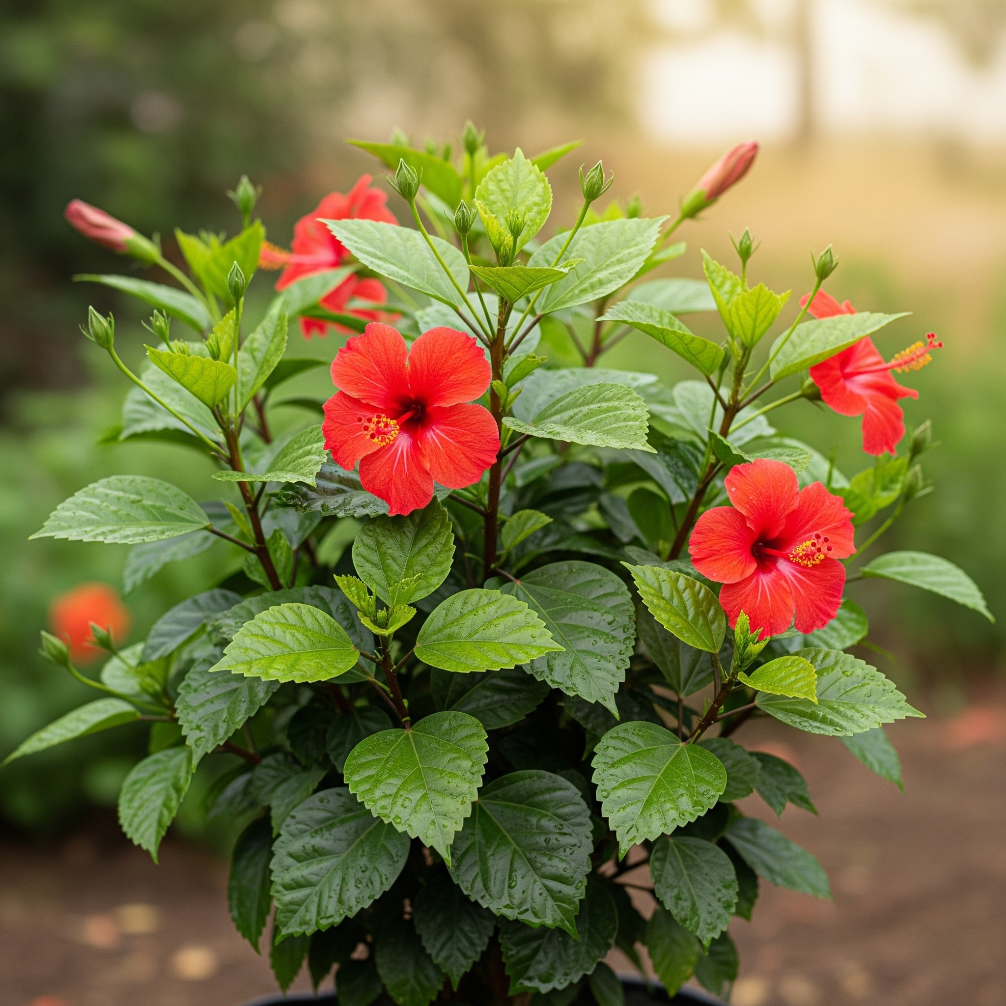 Hibiscus for hair conditioning