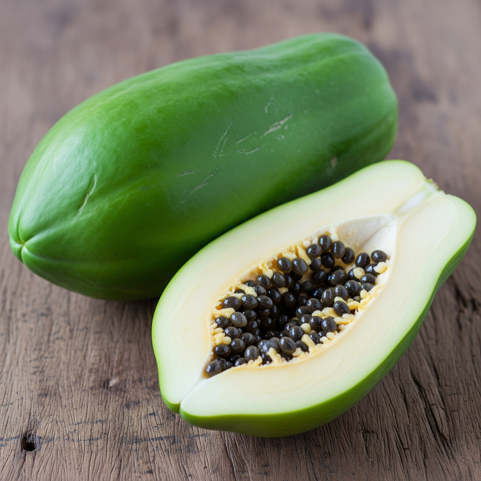 Fresh slices of raw papaya in a bowl – rich in carotene