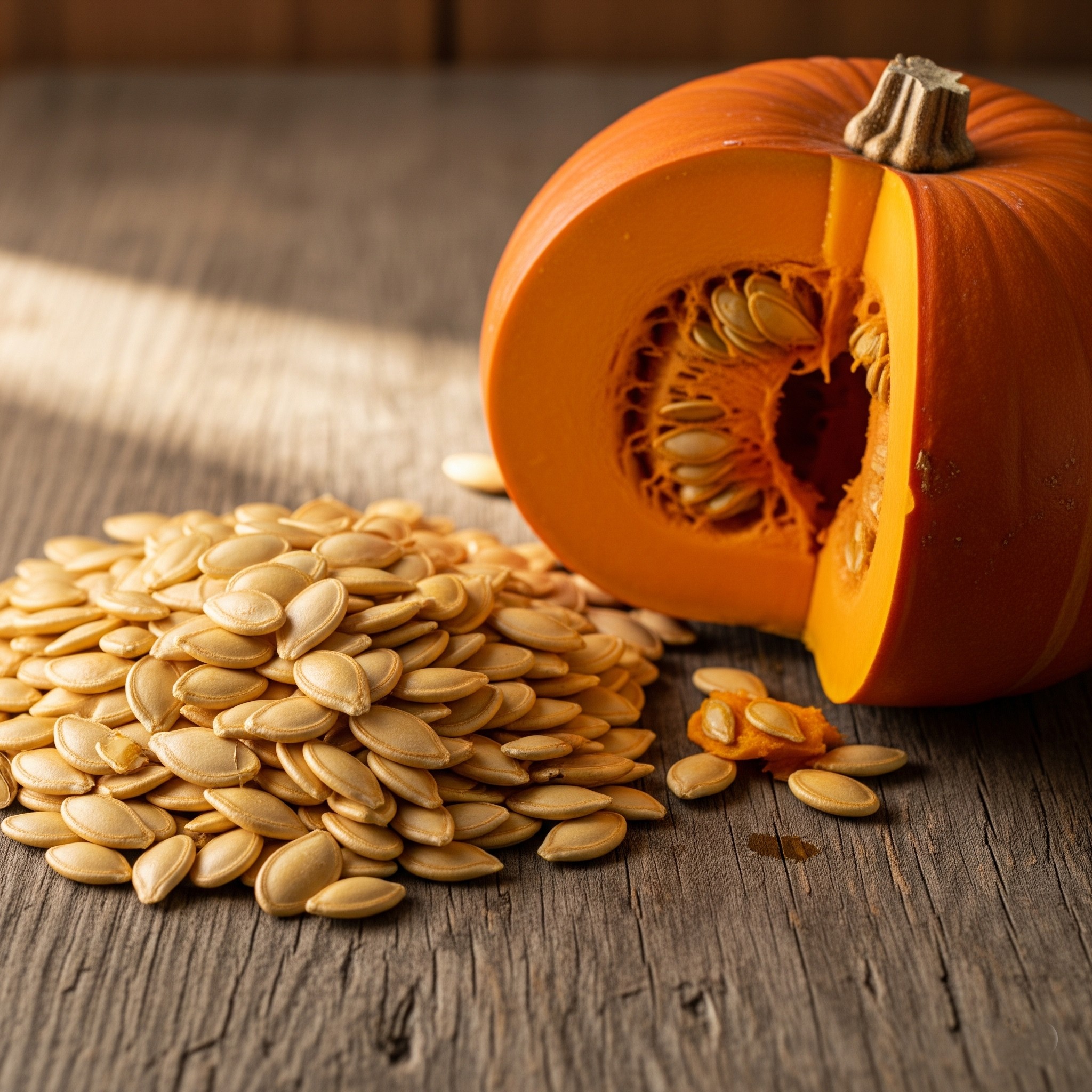 Pumpkin seeds containing iron zinc and magnesium