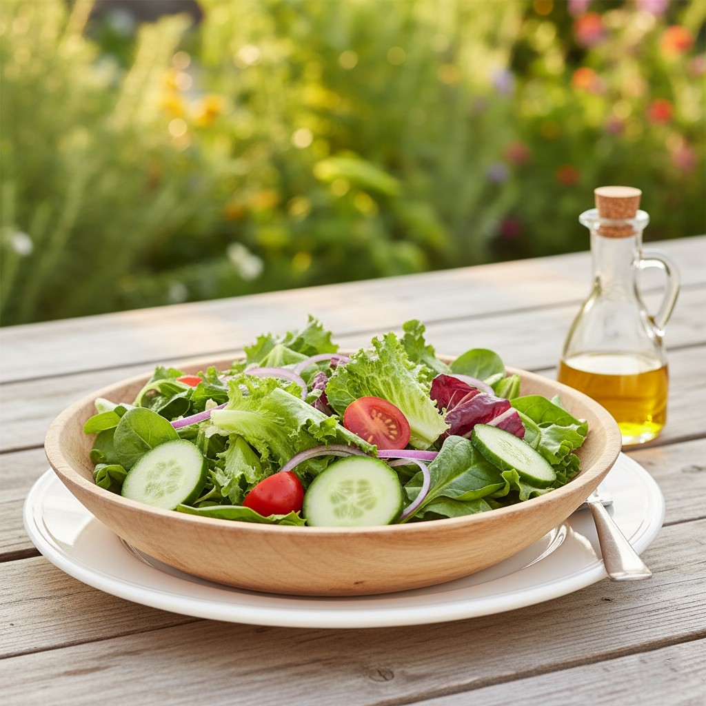 Healthy salad ingredients