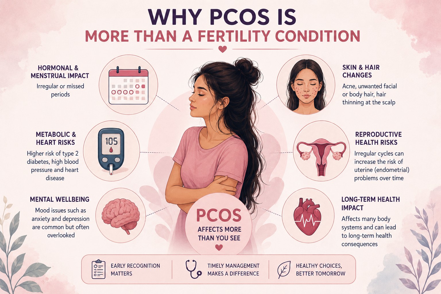 PCOS impacts illustration
