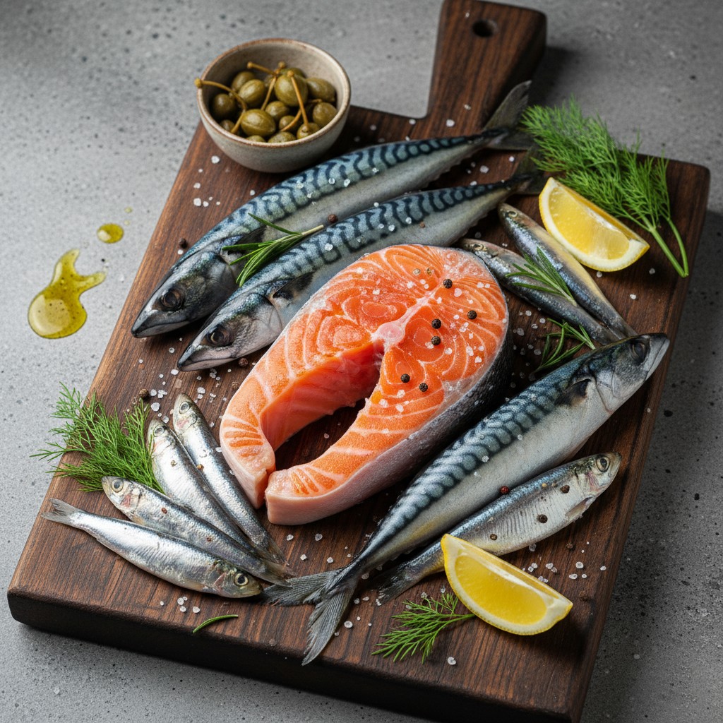 Fatty fish rich in omega-3